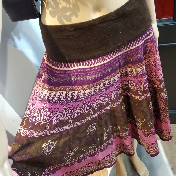 Vintage Boho Coduroy Maxi Skirt - Picture 2 of 6